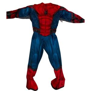 Marvel Spider-Man Far From Home Padded Muscle Costume Kids Red Blue Jumpsuit